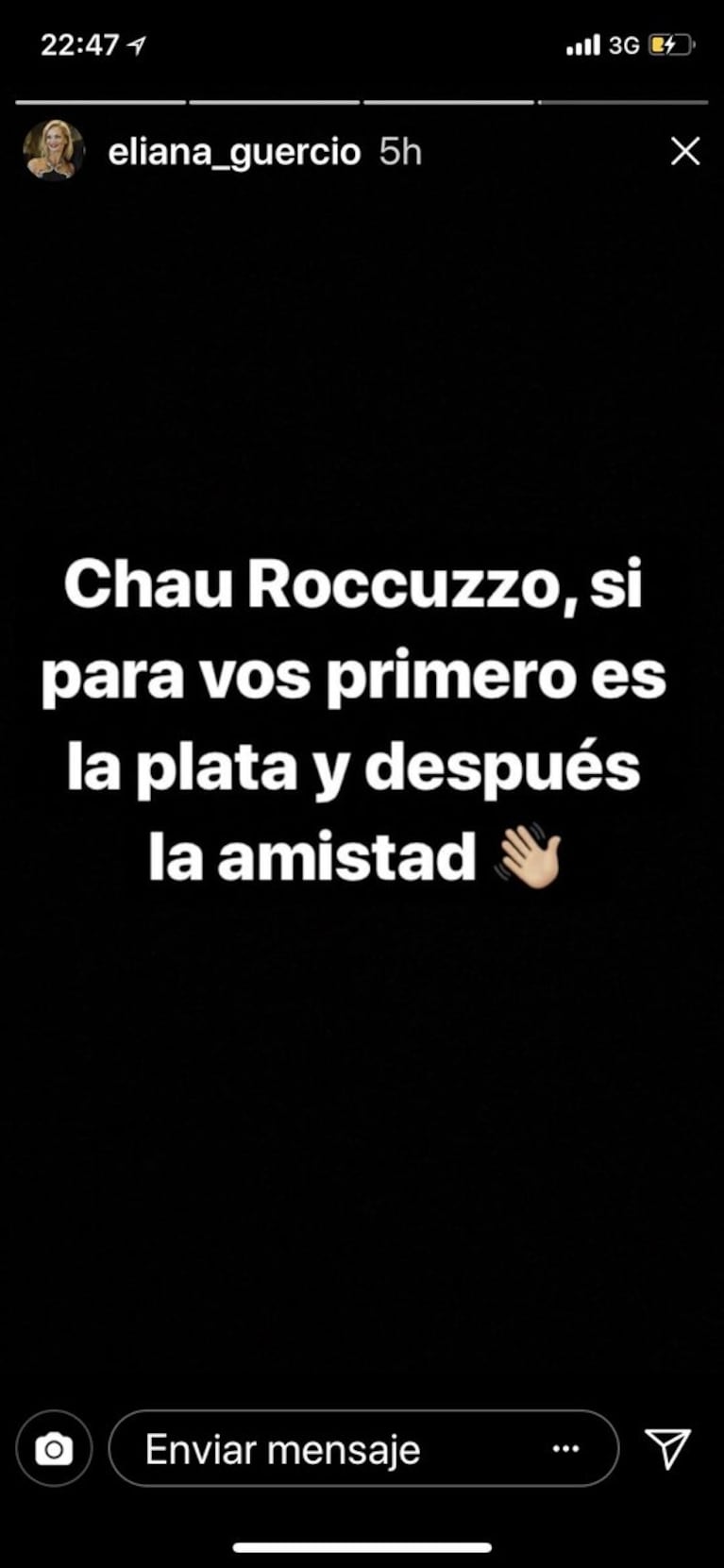 La furia de Eliana Guercio tras la viralización de unos picantísimos mensajes falsos contra Antonela Roccuzzo