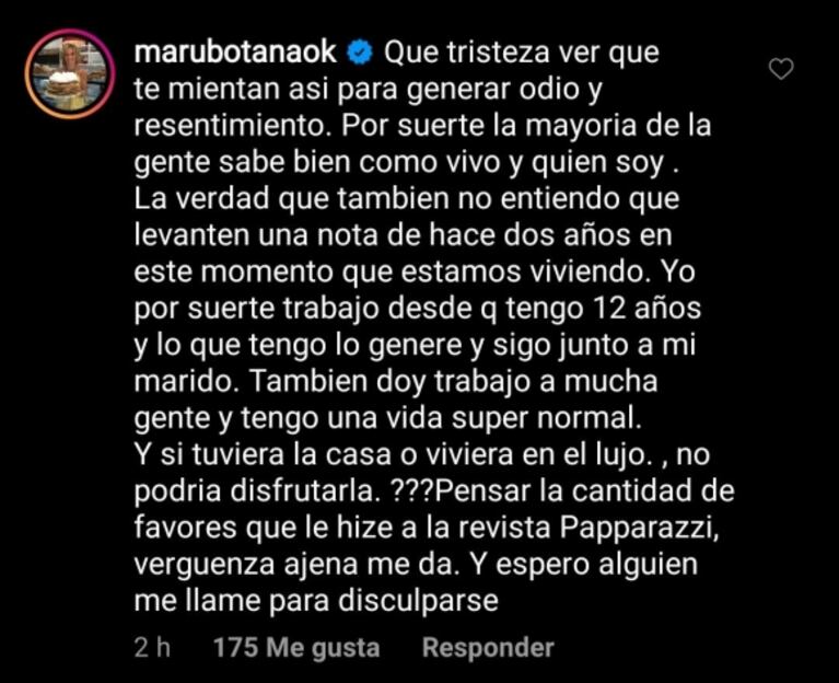 La furia de Maru Botana luego de que mostraran la intimidad de su casa: "Le doy trabajo a mucha gente y tengo una vida súper normal"