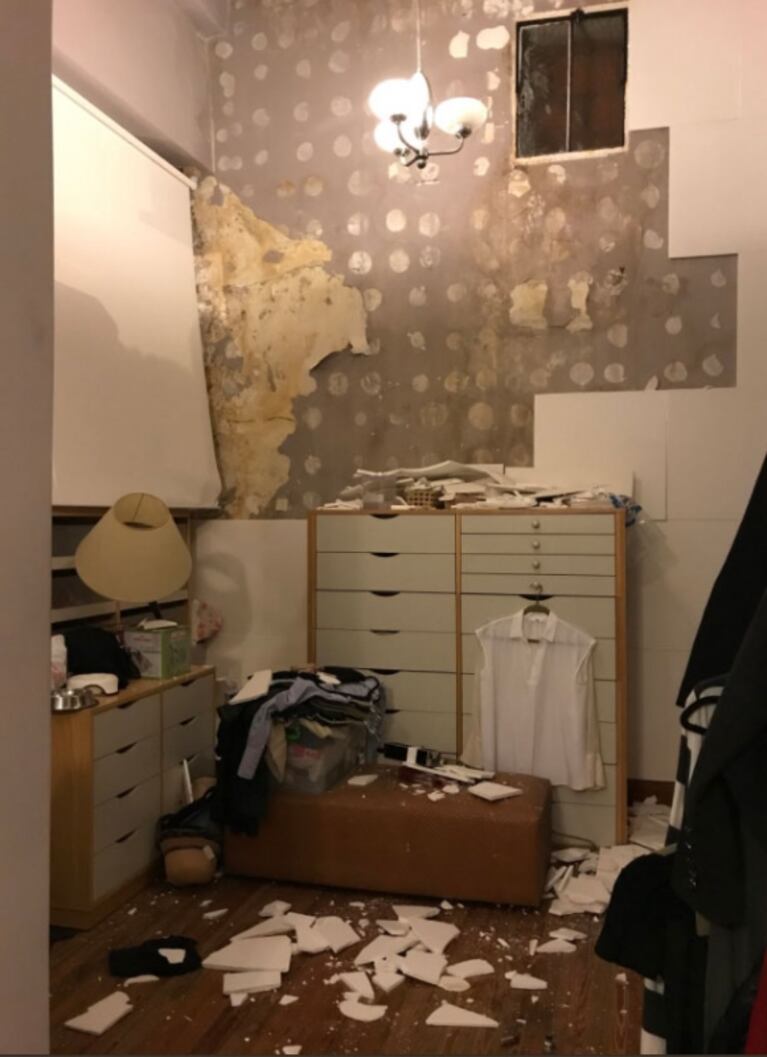 La furia de Sofía Pachano al encontrar su casa destruida: "Tener todo roto por la obra que hacen al lado" 