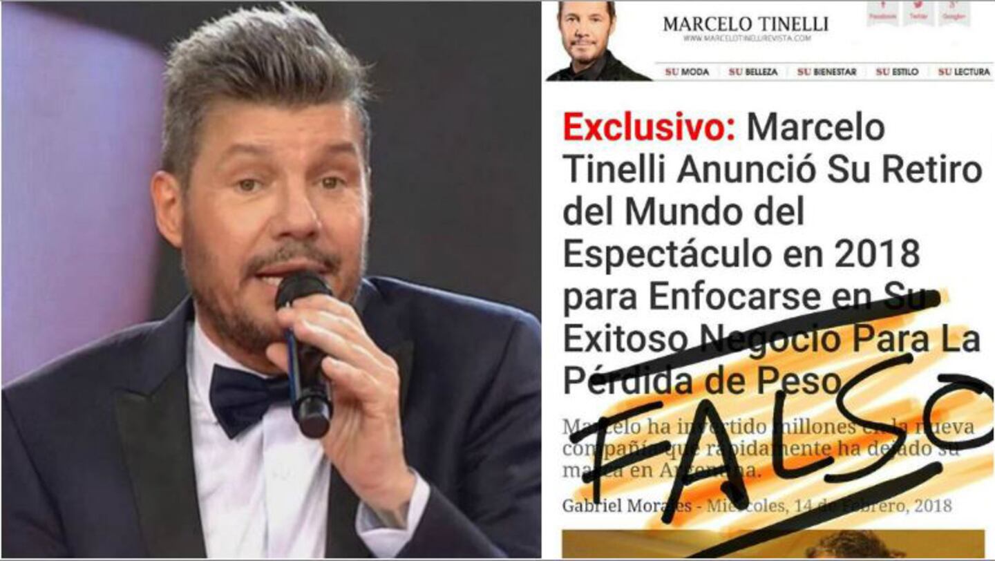 La furia de Tinelli por una noticia falsa que anuncia su retiro de la TV… ¡para dedicarse a vender una pastilla...