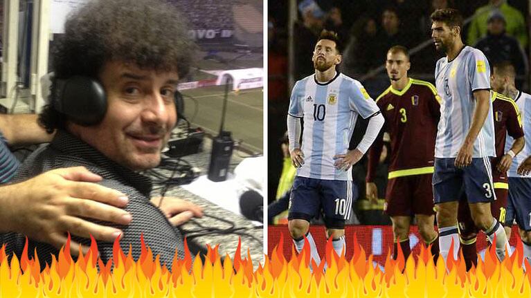 La furia de un relator con los jugadores de la Selección tras el empate frente a Venezuela de local: “Aganchen la cabeza y pidan perdón”