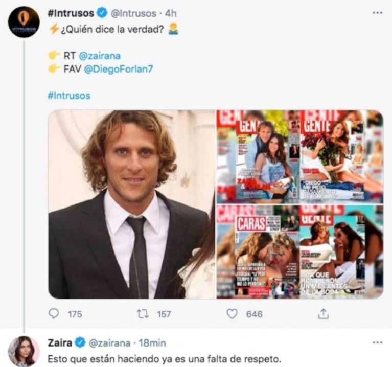 La furia de Zaira Nara al ver una encuesta de Intrusos en Twitter: "Esto que están haciendo ya es una falta de respeto"