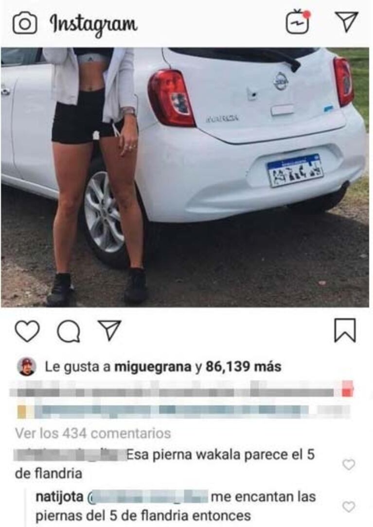 La genial respuesta de Nati Jota cuando compararon sus piernas con las de un futbolista 