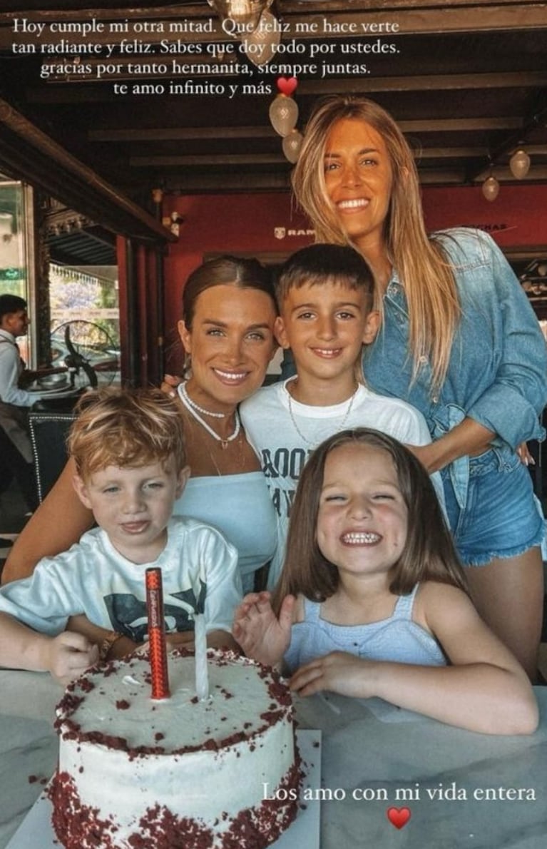 La gran fiesta de cumpleaños de Camila Homs con el Principito Sosa y sus dos hijos