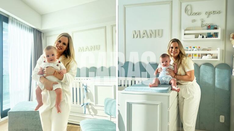 La habitación de Manu, el hijo de Alejandra Maglietti. Crédito: Revista Caras