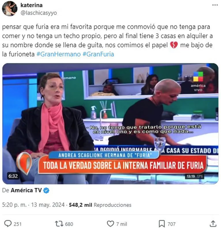 La hermana de Furia reveló su secreto mejor guardado y decepcionó a los fans: “Siempre mintió”