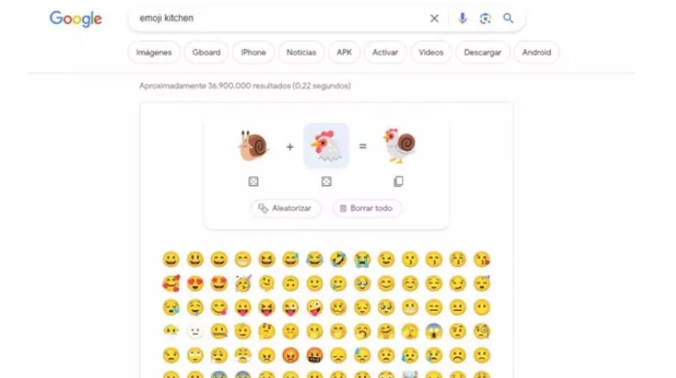 La herramienta de creación Emoji Kitchen llega al Buscador de Google