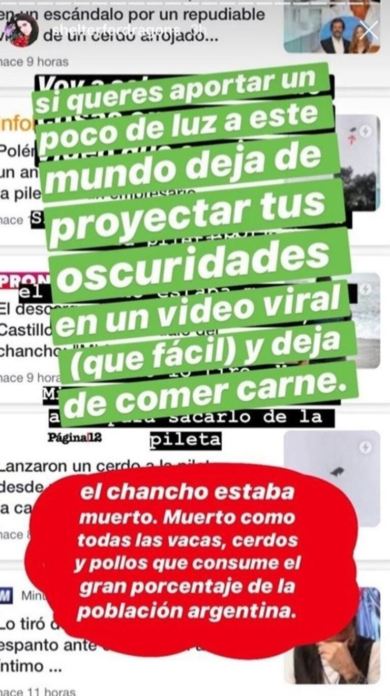 La hija de Federico Álvarez Castillo defendió a su padre en medio del escándalo: "El chancho estaba muerto"