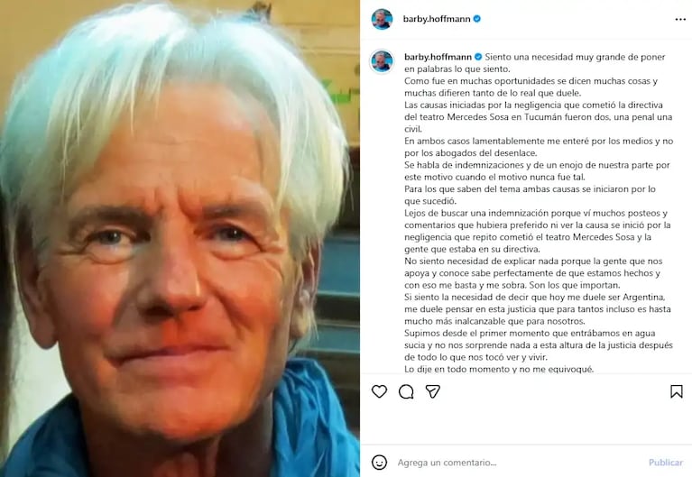 La hija de Sergio Denis explotó tras el polémico fallo de la Justicia. CRÉDITO: Instagram