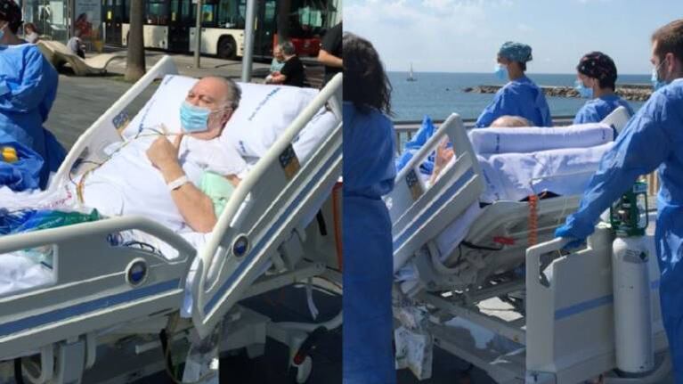 La historia del hombre que volvió a ver el mar tras estar en terapia intensiva por coronavirus
