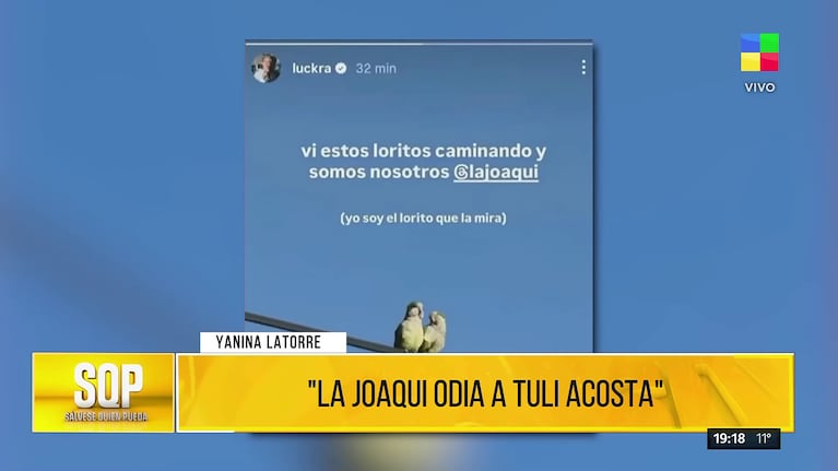 La historia que Luck Ra compartió y etiquetó a La Joaqui antes de la separación (Foto: captura de SQP).