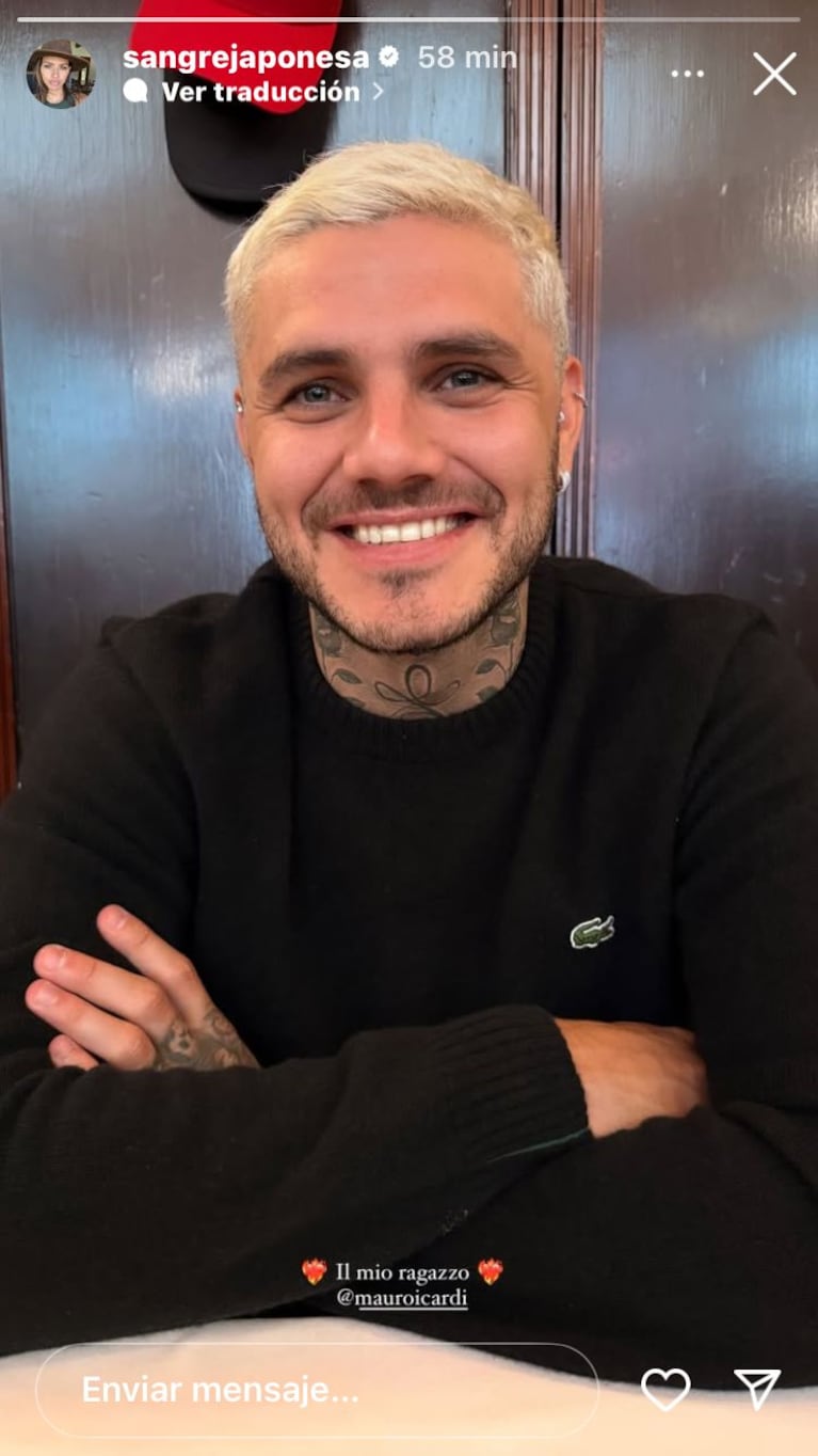 La historia que publicó la China Suárez en Instagram tras llegar a Milán con Mauro Icardi.
