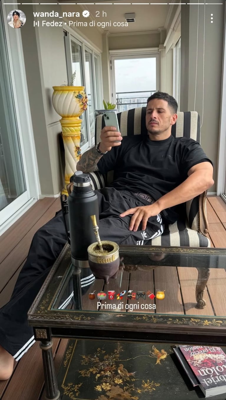 La historia que publicó Wanda Nara de Martín Migueles (Foto: captura de Instagram/@wanda_nara).