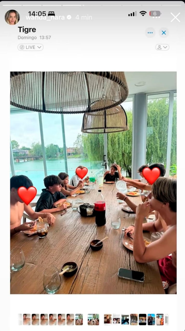 La historia que subió Wanda Nara para defenderse de Mauro Icardi en la que aparecen fotos hot (Foto: captura de Instagram/@wanda_nara).