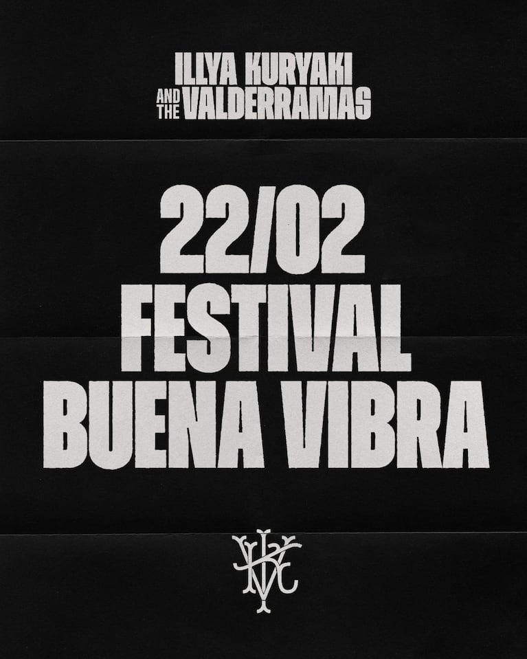 "La icónica dupla conformada por Dante Spinetta y Emmanuel Horvilleur, más conocida como Illya Kuryaki & The Valderramas, vuelve a los escenarios por única vez", anunció el Festival Buena Vibra