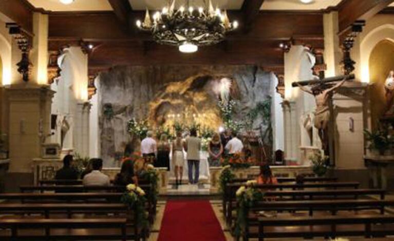 La Iglesia donde Rocío Guirao Díaz y Nicolás Palladini se casaron (Foto: Twitter). 