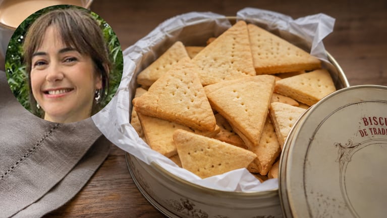 La imperdible receta de galletitas inglesas de Ximena Sáenz. Foto: montaje