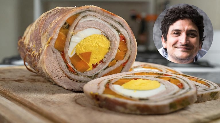 La imperdible receta de matambre arrollado del chef Michelin Mauro Colagreco. Foto: montaje