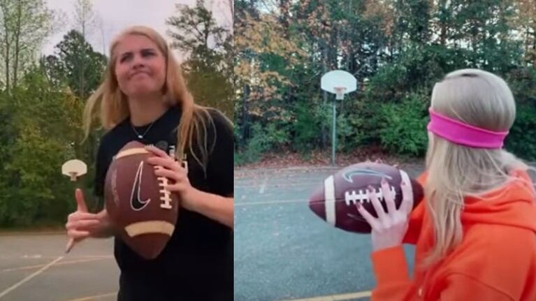 La impresionante puntería de esta joven sorprendió a los usuarios de TikTok