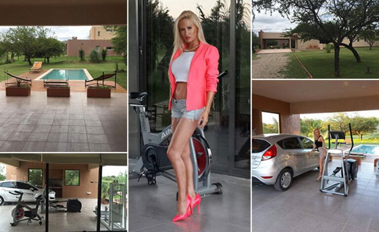 La increíble casa veraniega de Luciana Salazar en las sierras cordobesas. (Foto: Twitter)