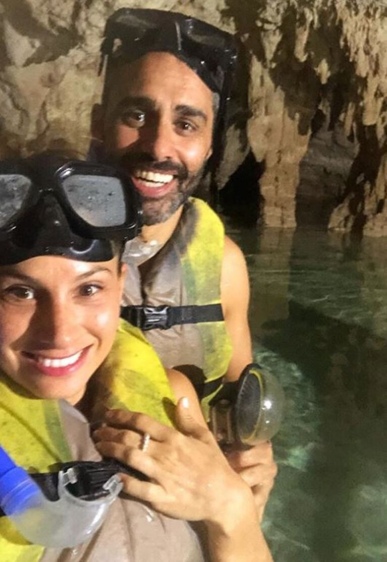 La increíble luna de miel del Pollo Álvarez y Tefi Russo en México: "Gracias por tan linda semana"