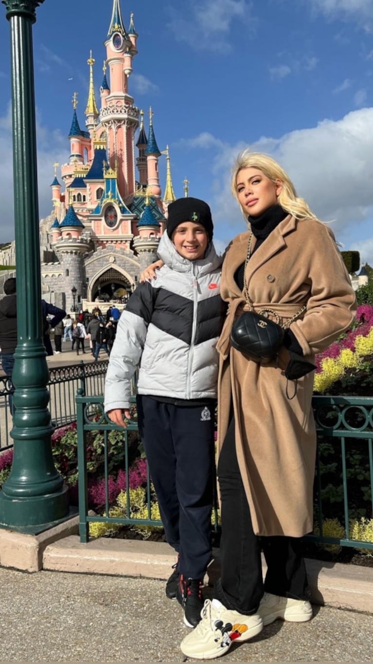 La increíble sorpresa de Wanda Nara a su hijo Benedicto en su cumpleaños: "Como soñabas, en Disney"
