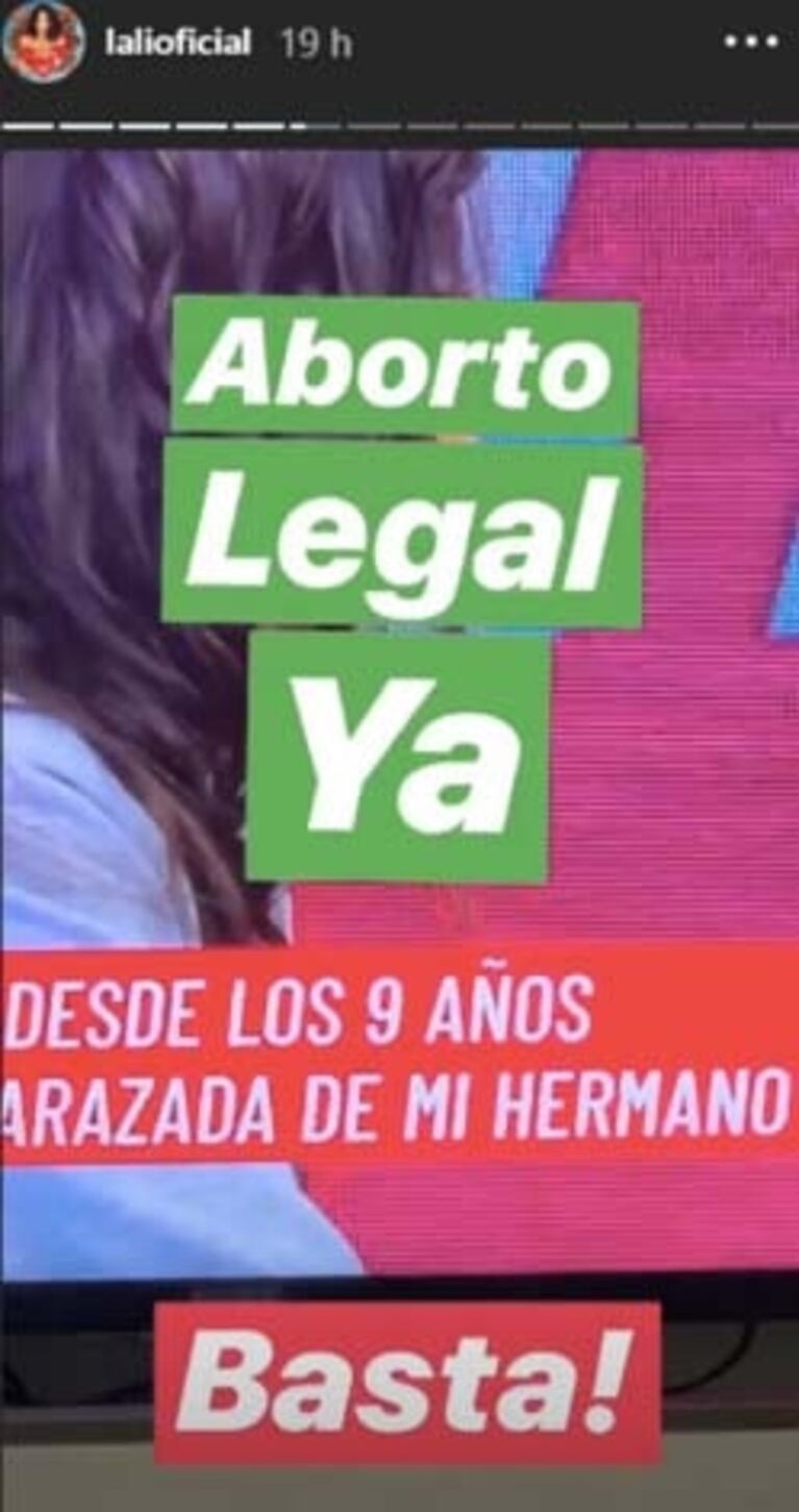 La indignación de Lali Espósito, tras escuchar el testimonio de una joven que fue violada durante años por su padre y su hermano