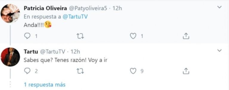 La indignación de Tartu en cuarentena: “Yo no puedo comer con mis viejos de 80 años, pero en TV comen con amigos” 