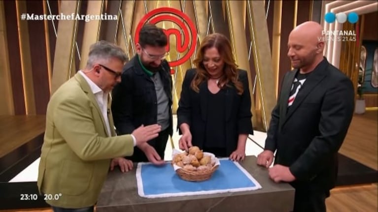 La inesperada reacción de los jurados de MasterChef al probar los buñuelos de Lizy Tagliani: "Te salieron muy bien"