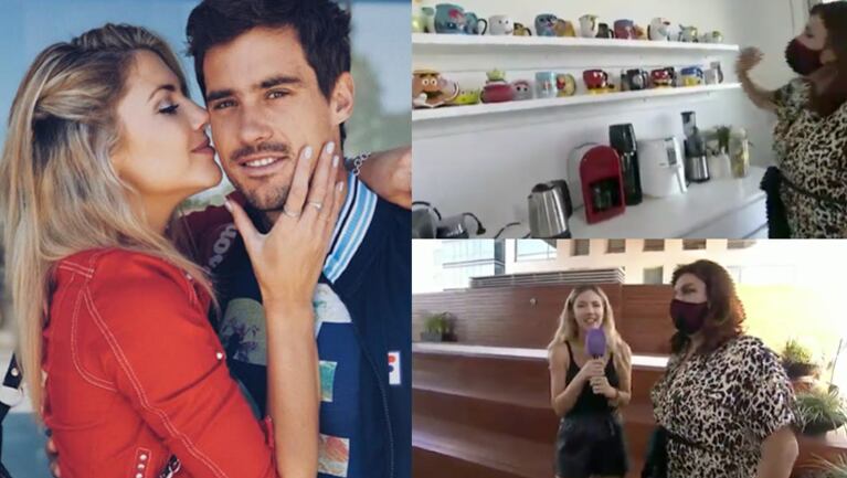 La influencer mostró cómo es la casa en la que convive con el tenista.