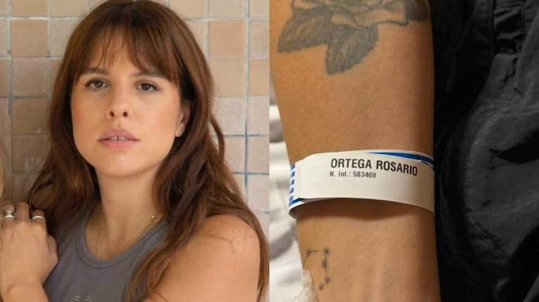 La internación de Rosario Ortega (Fotos: Instagram @rior0sa)