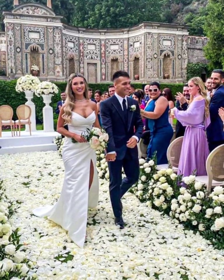 La intimidad de la boda de Lautaro Martínez y Agustina Gandolfo: hotel de lujo, exclusivo menú e invitados famosos