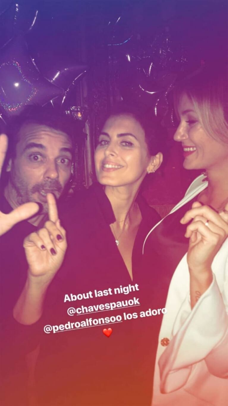 La intimidad del festejo de cumple de Silvina Luna ¡y un divertido encuentro con Paula Chaves y Pedro Alfonso!