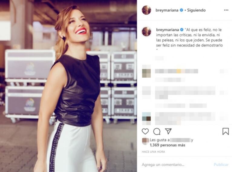 La irónica reacción de Brey a la respuesta de Pampita, quien desmintió su versión de pelea con García Moritán