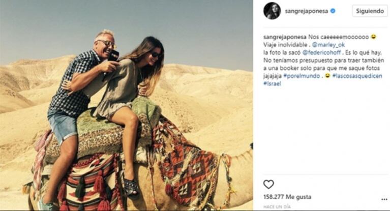 La irónica reacción de la China Suárez tras ser acusada de enojarse con Marley por sus fotos junto a Pampita