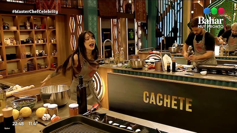 La Joaqui colapsó en las cocinas de MasterChef Celebrity (Telefe)