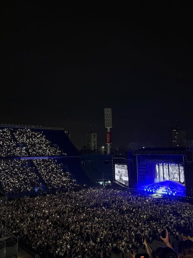 La Joaqui, emocionada por el show de Luck Ra en Vélez (Foto: Instagram)