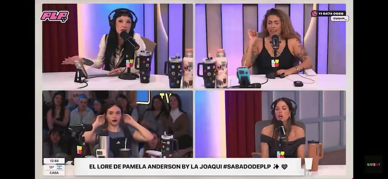 La Joaqui habló de las infidelidades de sus exparejas en Luzu TV (Foto: captura de streaming)