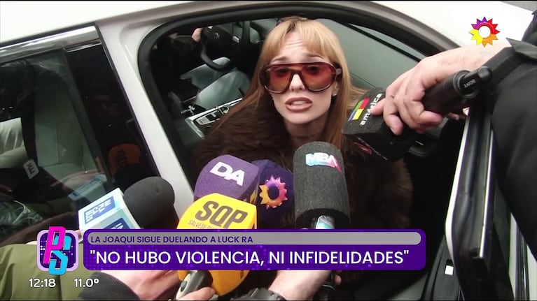 La Joaqui habló de Luck Ra (Foto: captura de eltrece).