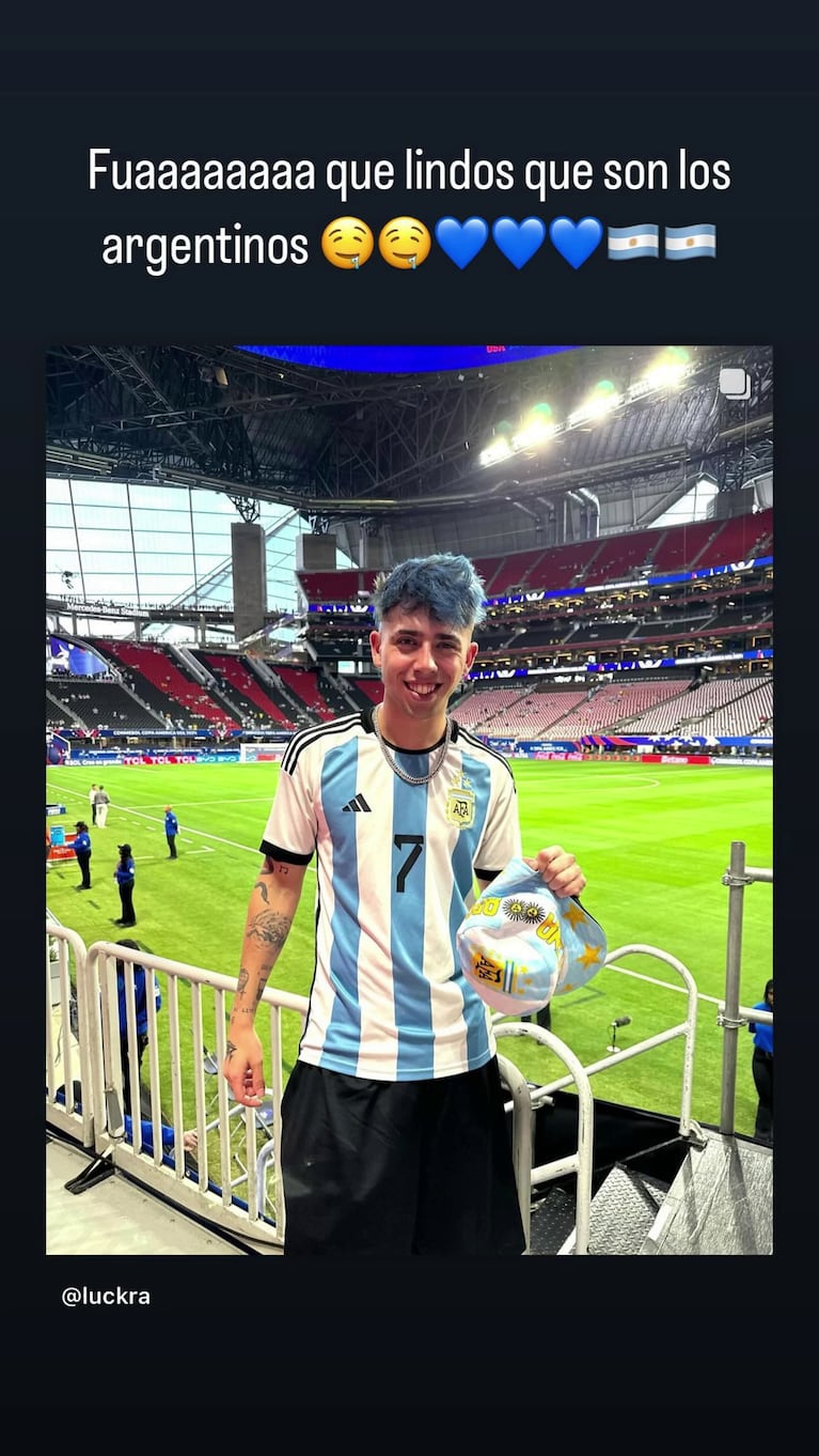 La Joaqui halagó a Luck Ra.