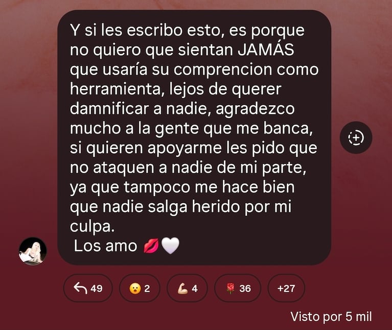 La Joaqui se hartó y contó todo de su separación de Luck Ra y su vínculo con Tiago PZK: “Yo jamás fui desleal”