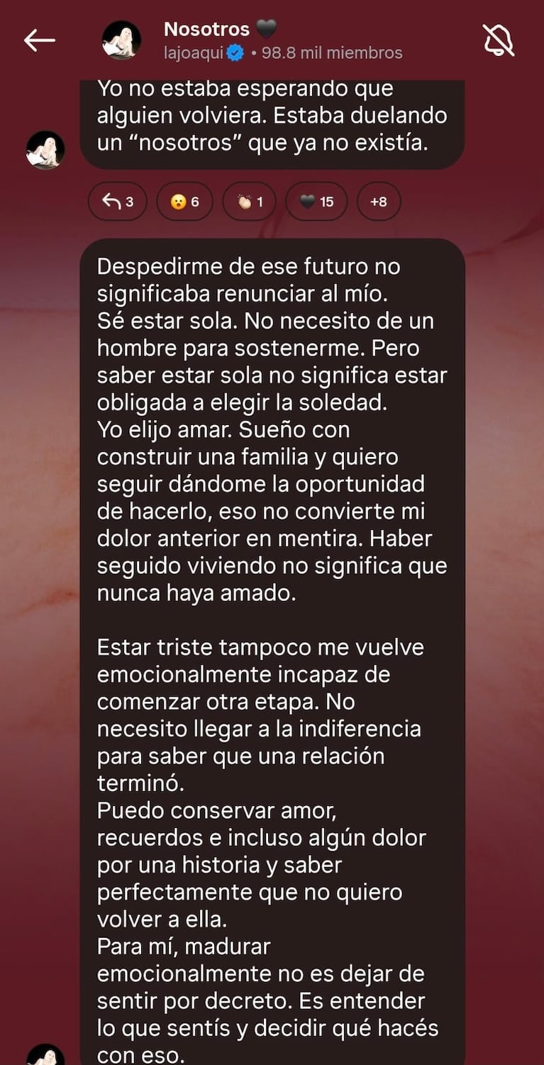 La Joaqui se hartó y contó todo de su separación de Luck Ra y su vínculo con Tiago PZK: “Yo jamás fui desleal”