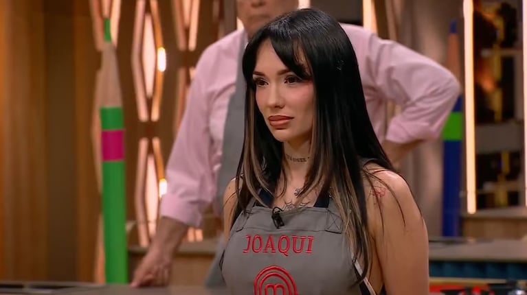 La Joaqui se quebró en MasterChef Celebrity al recordar su infancia en Costa Rica: “Mi mamá…” | Créditos: Captura Telefe