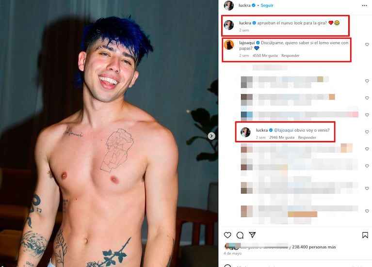 La Joaqui, súper enamorada de Luck Ra: foto besándose y romántica declaración