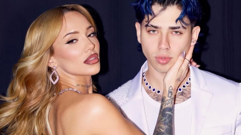 La Joaqui y Luck Ra cuando estaban juntos. Crédito Instagram
