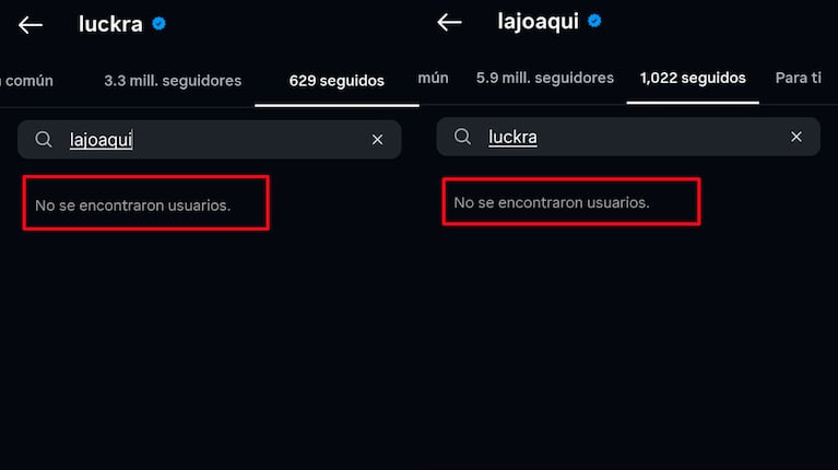 La Joaqui y Luck Ra, separados (Foto de Instagram)