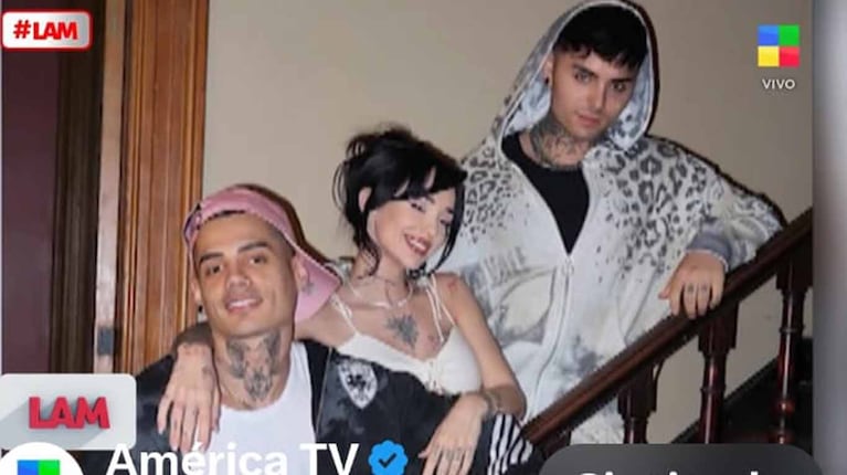 La Joaqui y sus peluqueros: Alejo y Valentín. Captura: LAM / América TV