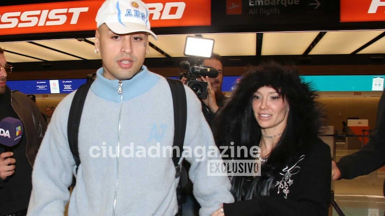 La Joaqui y Tiago PZK (Foto: Movilpress)
