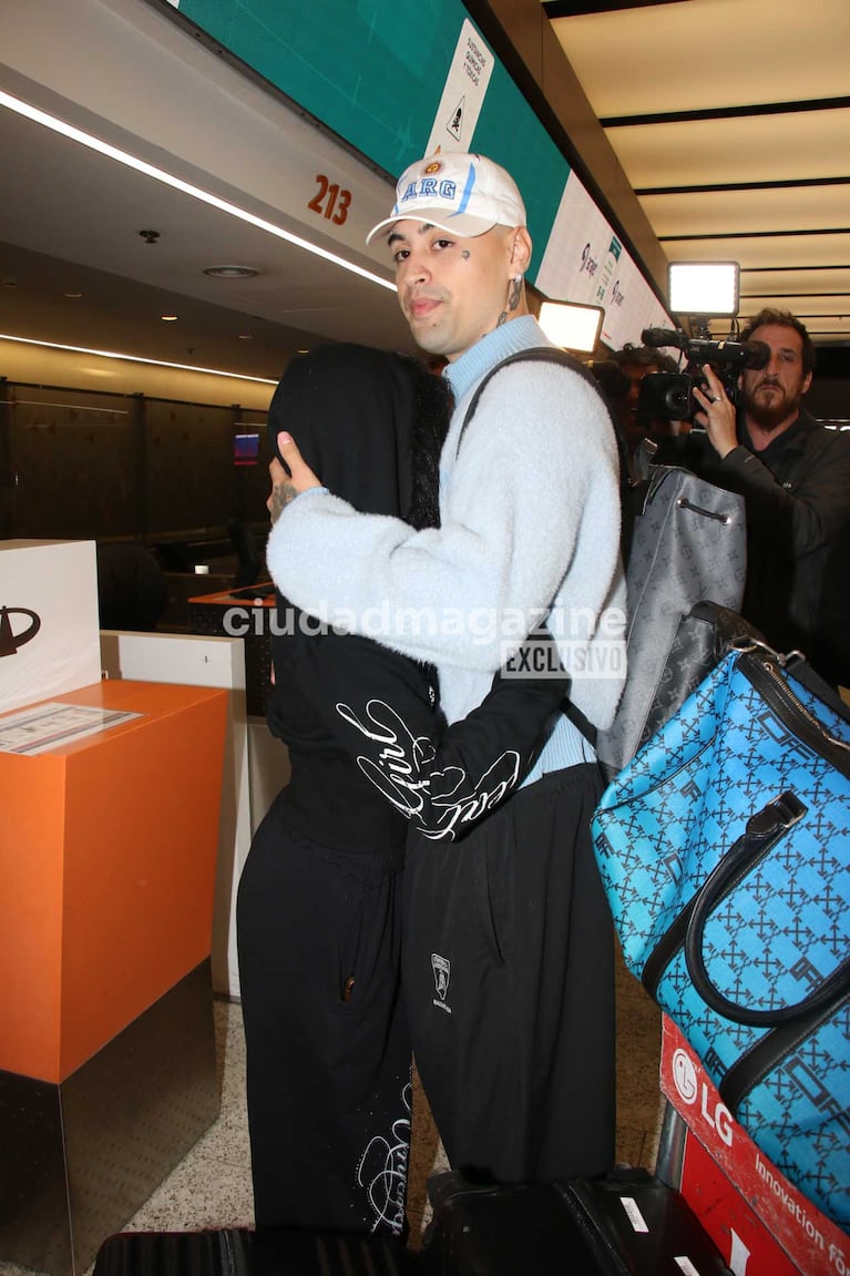 La Joaqui y Tiago PZK (Foto: Movilpress)