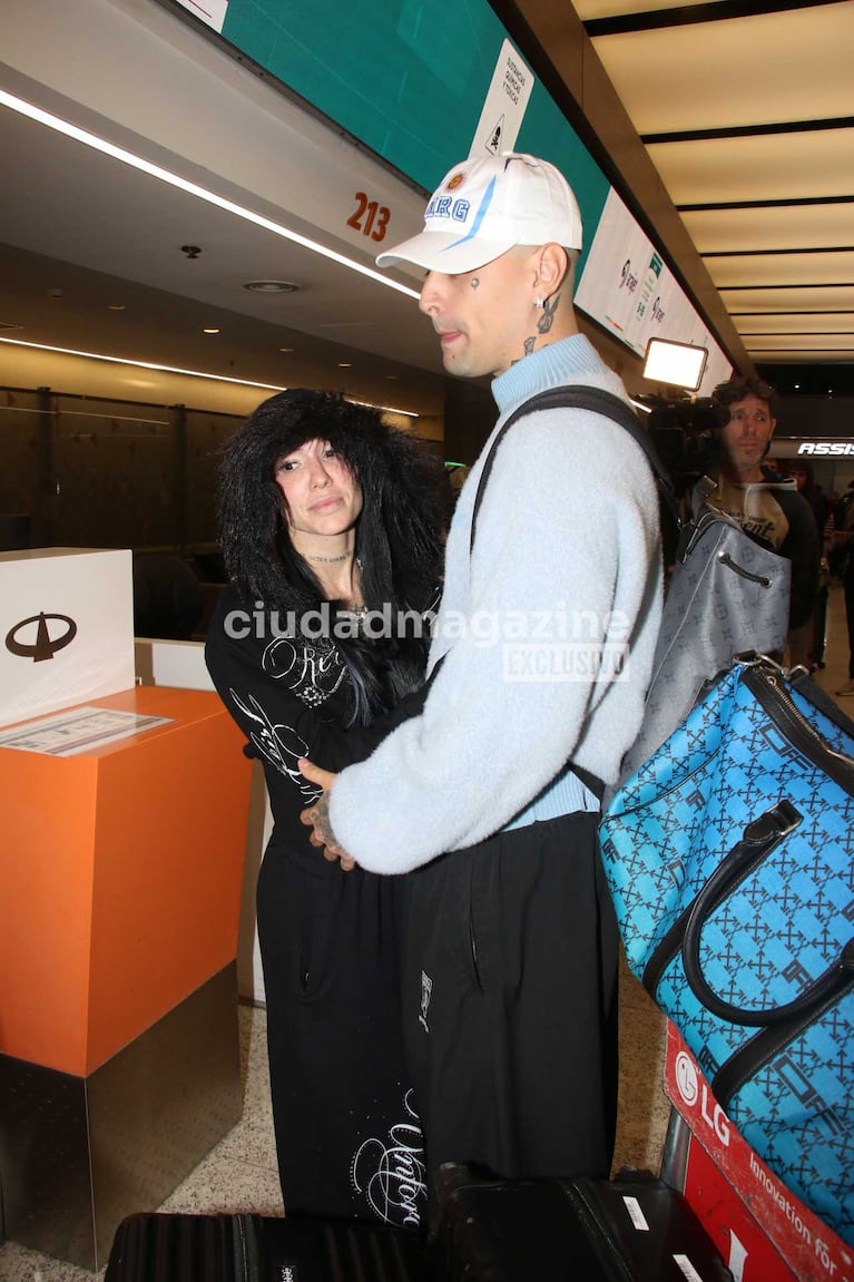 La Joaqui y Tiago PZK (Foto: Movilpress)